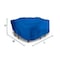 Eevelle Meridian Square Table, Royal Blue, 68 in L x 25 in W x 68 in H MDTBLSQR_68L_68W_25H-RYL - alternate 1